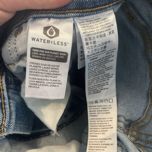 Levis Jeans Womens Blue High Waisted Crop Flare Mid-Stretch A09670000 26x27 - Picture 9 of 16